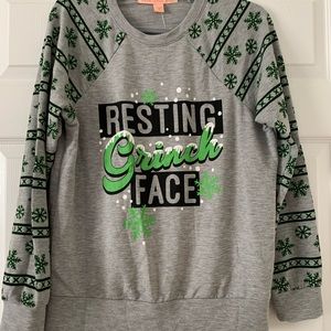 NWT Rebellious One gray and black sweater size M